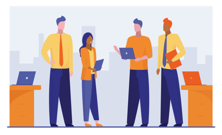 People interviewing for a job.